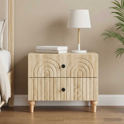 vidaXL Bedside Cabinet Sonoma Oak 62 x 34.5 x 48 cm Engineered Wood