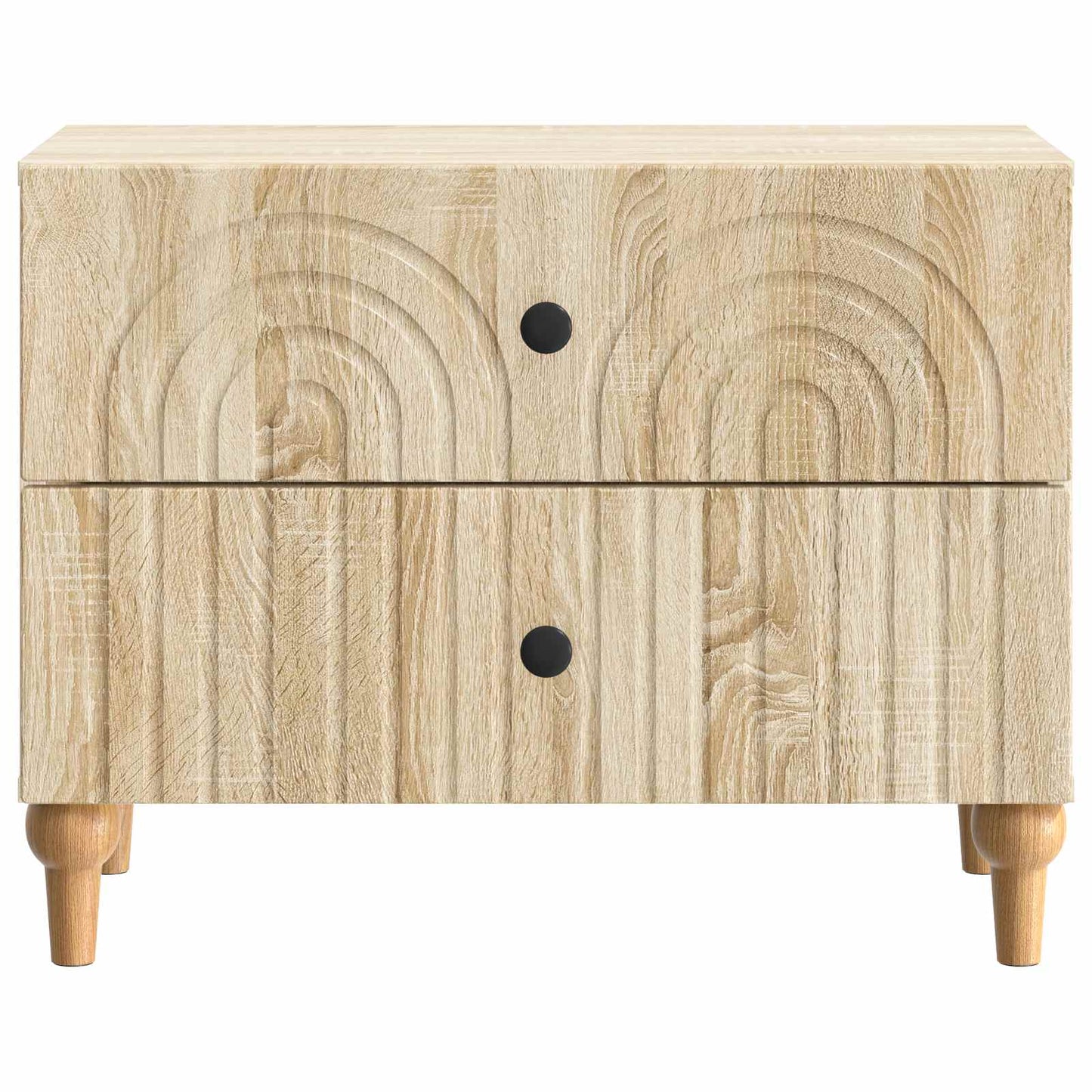 vidaXL Bedside Cabinet Sonoma Oak 62 x 34.5 x 48 cm Engineered Wood