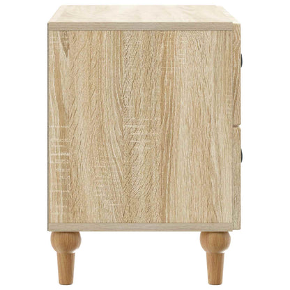vidaXL Bedside Cabinet Sonoma Oak 62 x 34.5 x 48 cm Engineered Wood