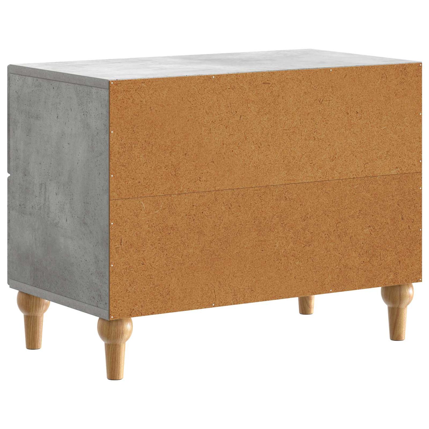 vidaXL Bedside Cabinet Concrete Grey 62 x 34.5 x 48 cm Engineered Wood