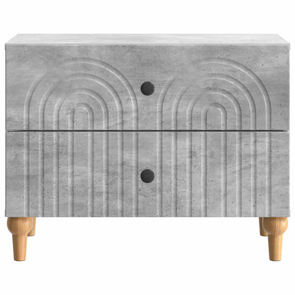 vidaXL Bedside Cabinet Concrete Grey 62 x 34.5 x 48 cm Engineered Wood