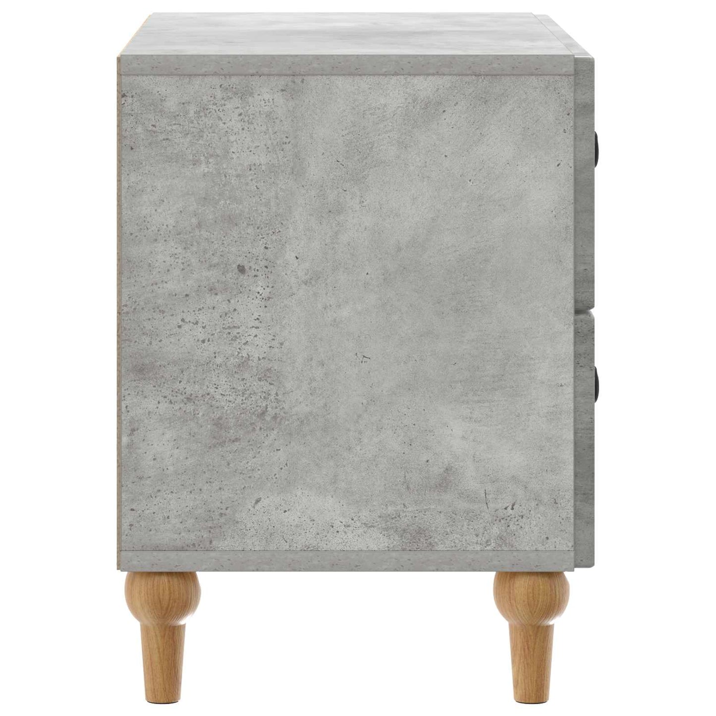 vidaXL Bedside Cabinet Concrete Grey 62 x 34.5 x 48 cm Engineered Wood