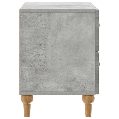 vidaXL Bedside Cabinet Concrete Grey 62 x 34.5 x 48 cm Engineered Wood