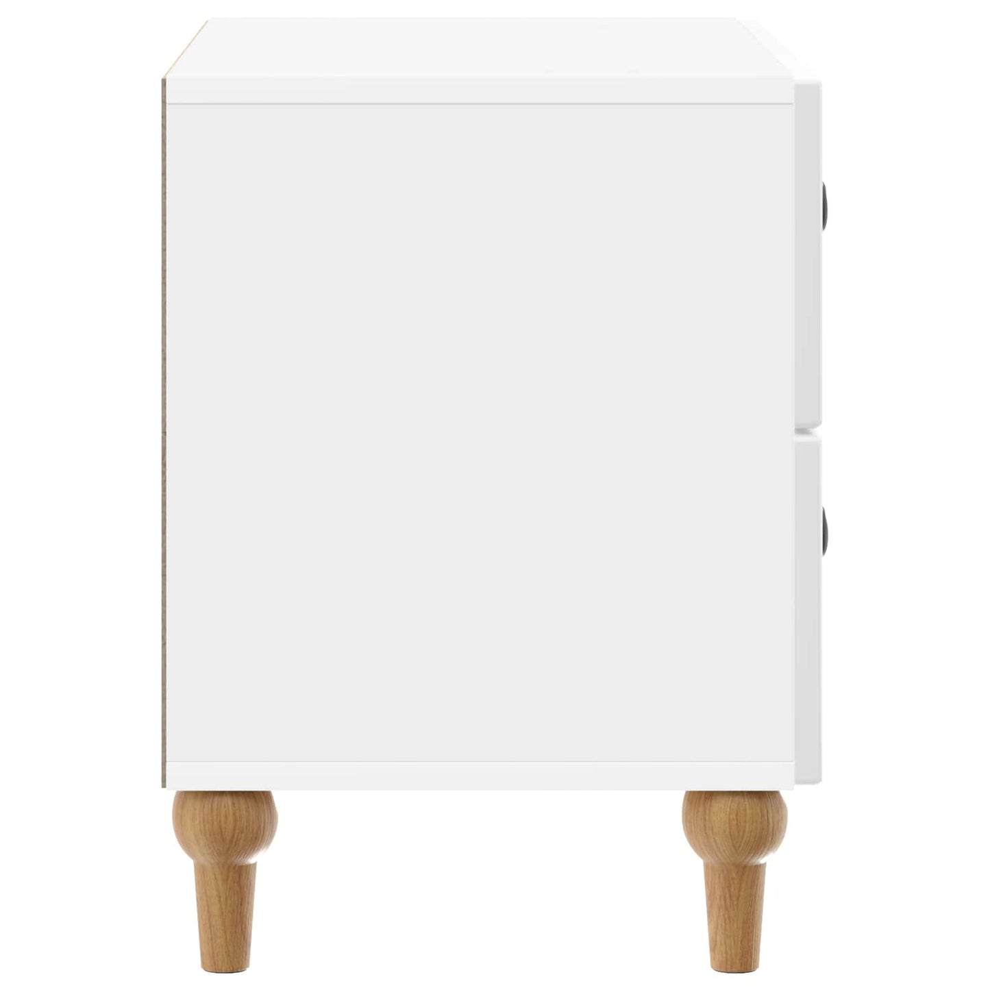 vidaXL Bedside Cabinet with Drawer High Gloss White 62 x 34.5 x 48 cm