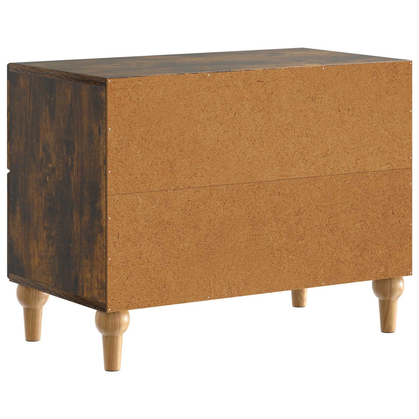 vidaXL Bedside Cabinet Smoked Oak 62 x 34.5 x 48 cm Engineered Wood