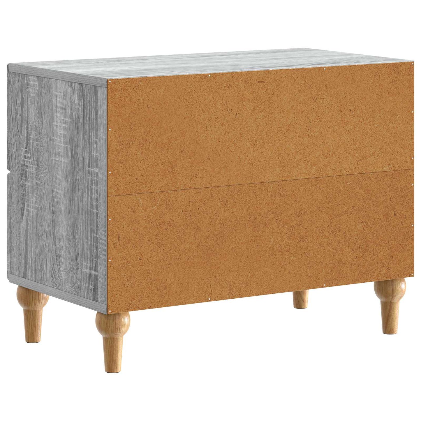 vidaXL Bedside Cabinet Grey Sonoma 62 x 34.5 x 48 cm Engineered Wood