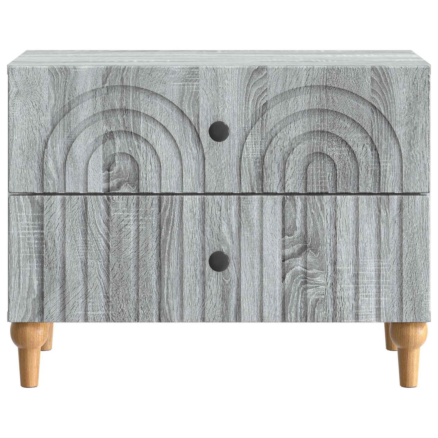 vidaXL Bedside Cabinet Grey Sonoma 62 x 34.5 x 48 cm Engineered Wood