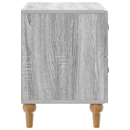 vidaXL Bedside Cabinet Grey Sonoma 62 x 34.5 x 48 cm Engineered Wood