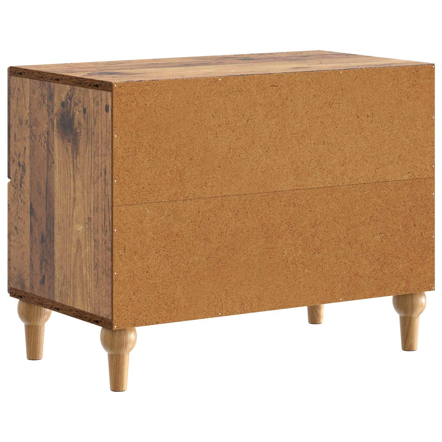 vidaXL Bedside Cabinet Old Wood 62 x 34.5 x 48 cm Engineered Wood