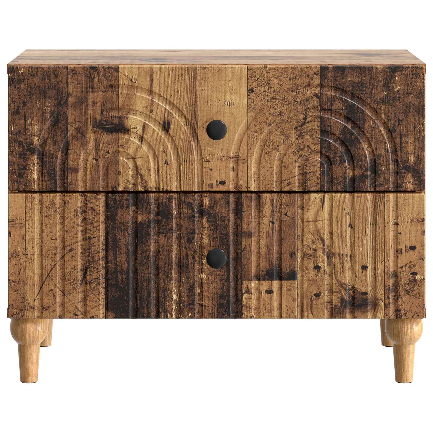 vidaXL Bedside Cabinet Old Wood 62 x 34.5 x 48 cm Engineered Wood