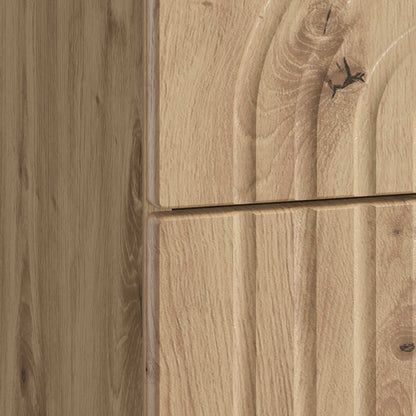 vidaXL Bedside Cabinet Artisan Oak 62 x 34.5 x 48 cm Engineered Wood
