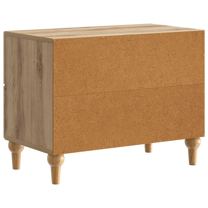 vidaXL Bedside Cabinet Artisan Oak 62 x 34.5 x 48 cm Engineered Wood