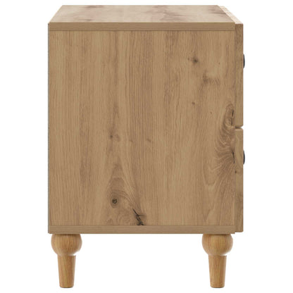 vidaXL Bedside Cabinet Artisan Oak 62 x 34.5 x 48 cm Engineered Wood