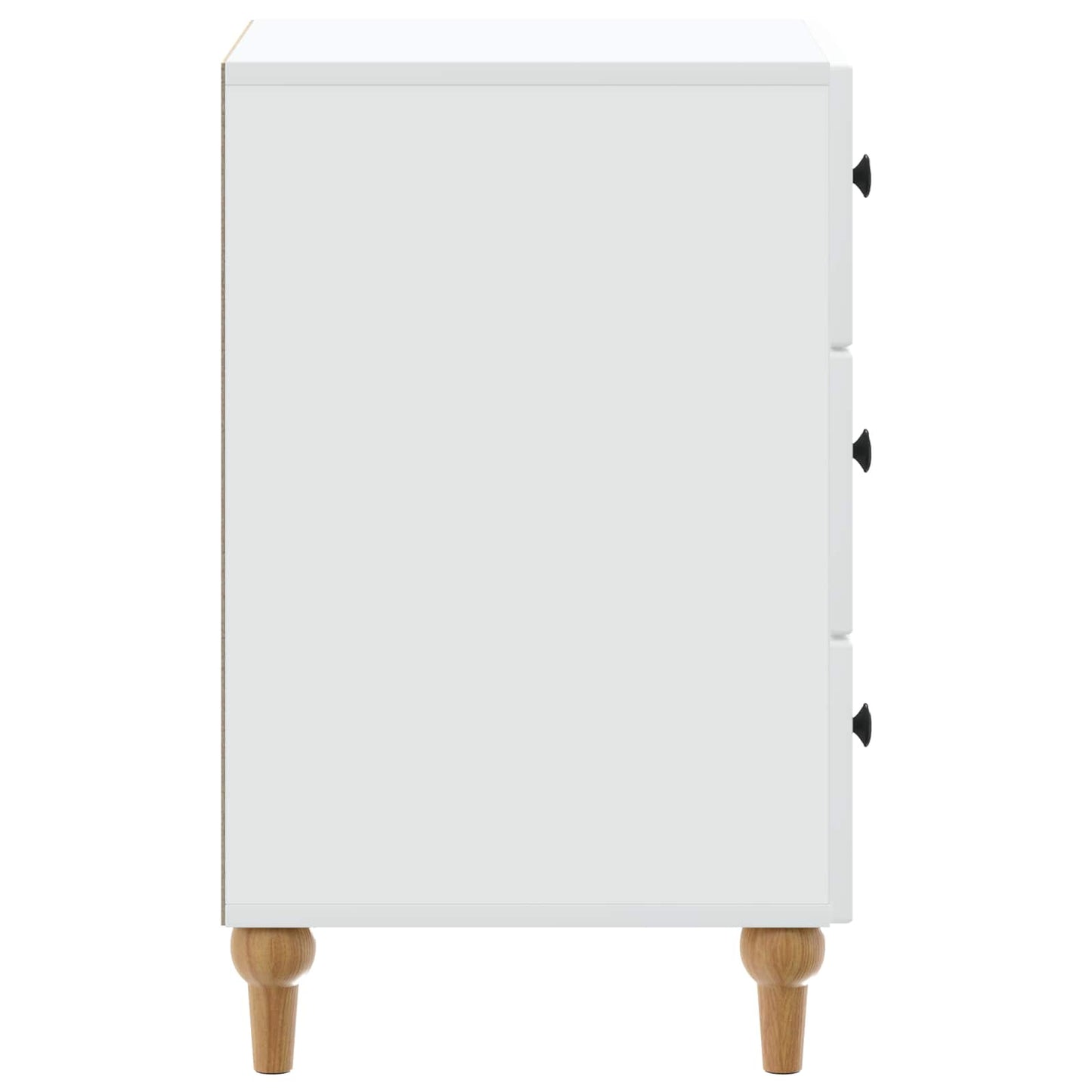 vidaXL Bedside Cabinet White 43x 41 x 66.5 cm Engineered Wood
