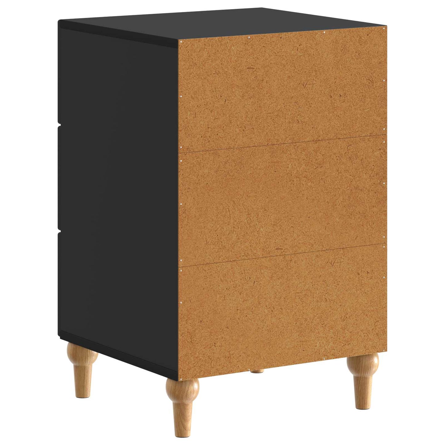 vidaXL Bedside Cabinet Black 43x 41 x 66.5 cm Engineered Wood