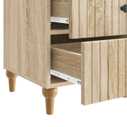 vidaXL Bedside Cabinet Sonoma Oak 43x 41 x 66.5 cm Engineered Wood