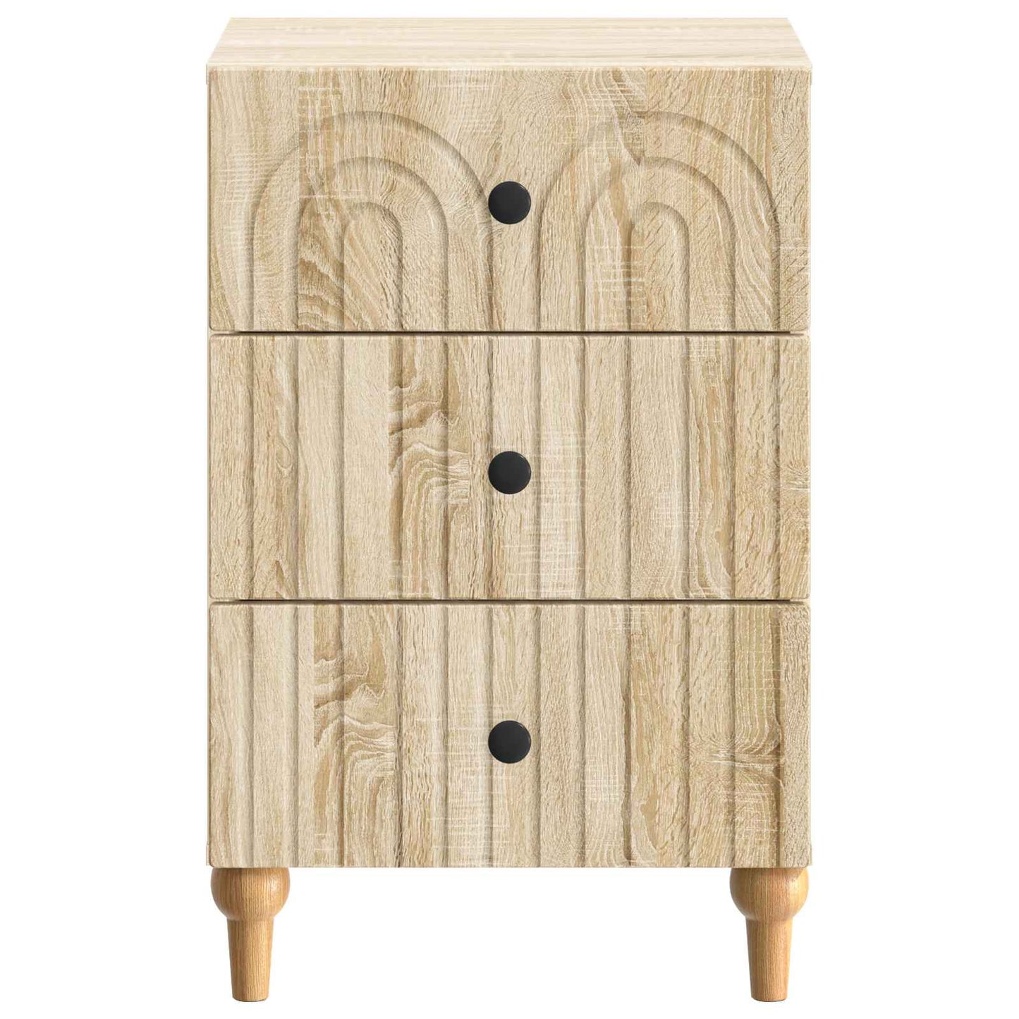 vidaXL Bedside Cabinet Sonoma Oak 43x 41 x 66.5 cm Engineered Wood