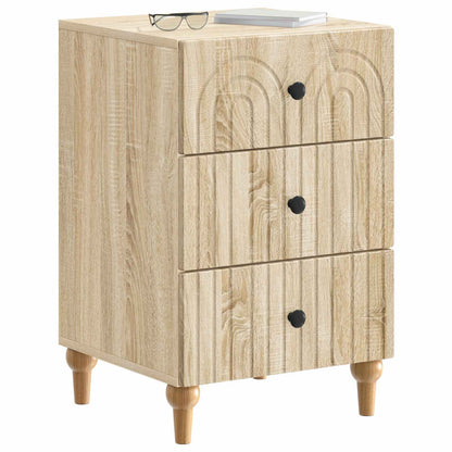 vidaXL Bedside Cabinet Sonoma Oak 43x 41 x 66.5 cm Engineered Wood