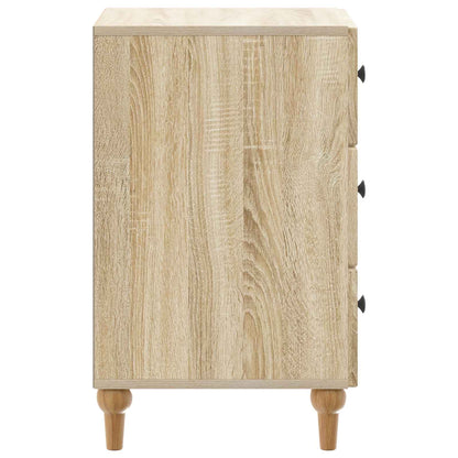 vidaXL Bedside Cabinet Sonoma Oak 43x 41 x 66.5 cm Engineered Wood