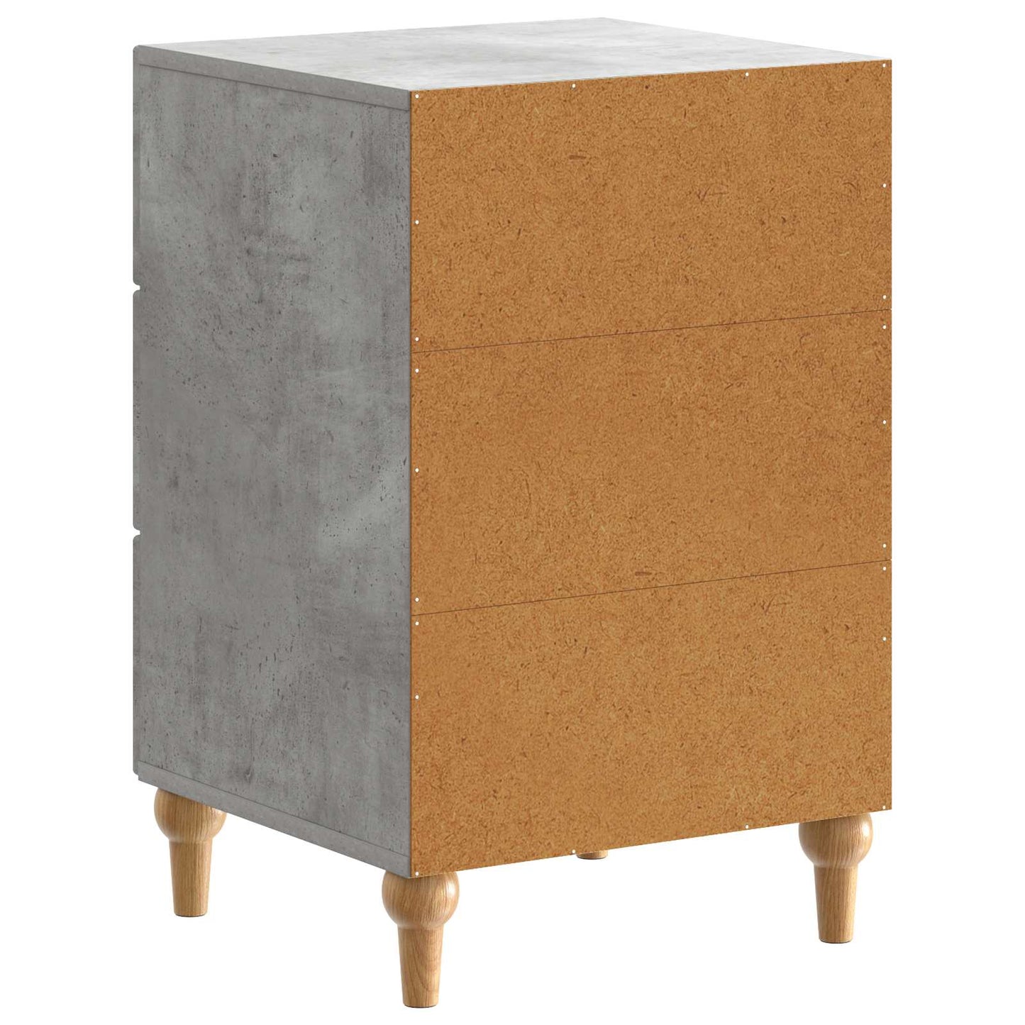 vidaXL Bedside Cabinet Concrete Grey 43x 41 x 66.5 cm Engineered Wood