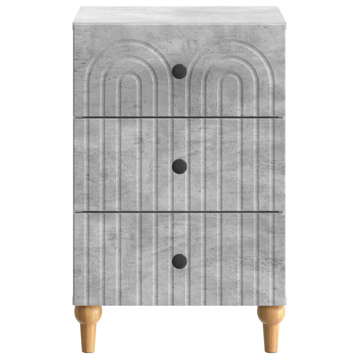 vidaXL Bedside Cabinet Concrete Grey 43x 41 x 66.5 cm Engineered Wood