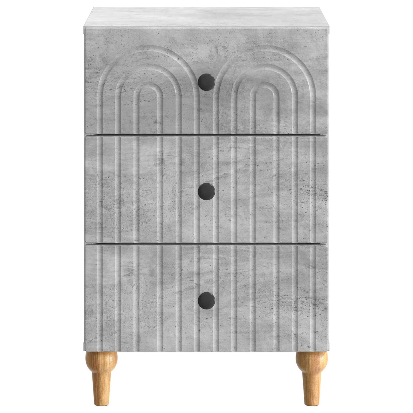 vidaXL Bedside Cabinet Concrete Grey 43x 41 x 66.5 cm Engineered Wood