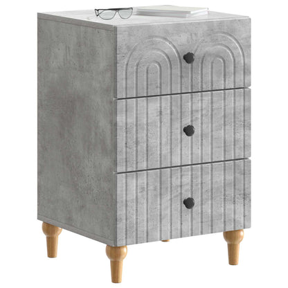 vidaXL Bedside Cabinet Concrete Grey 43x 41 x 66.5 cm Engineered Wood