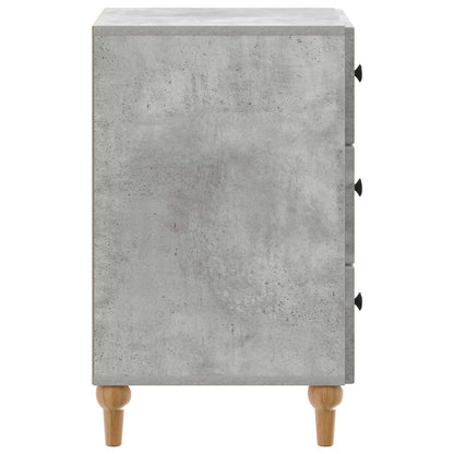 vidaXL Bedside Cabinet Concrete Grey 43x 41 x 66.5 cm Engineered Wood