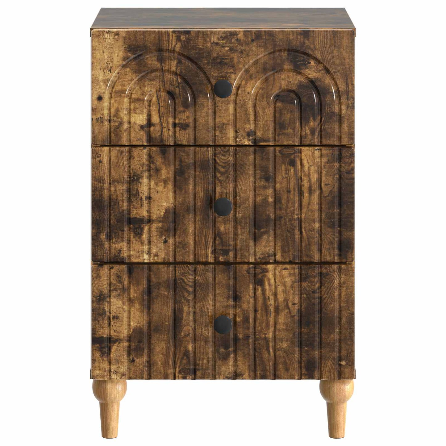vidaXL Bedside Cabinet Smoked Oak 43x 41 x 66.5 cm Engineered Wood