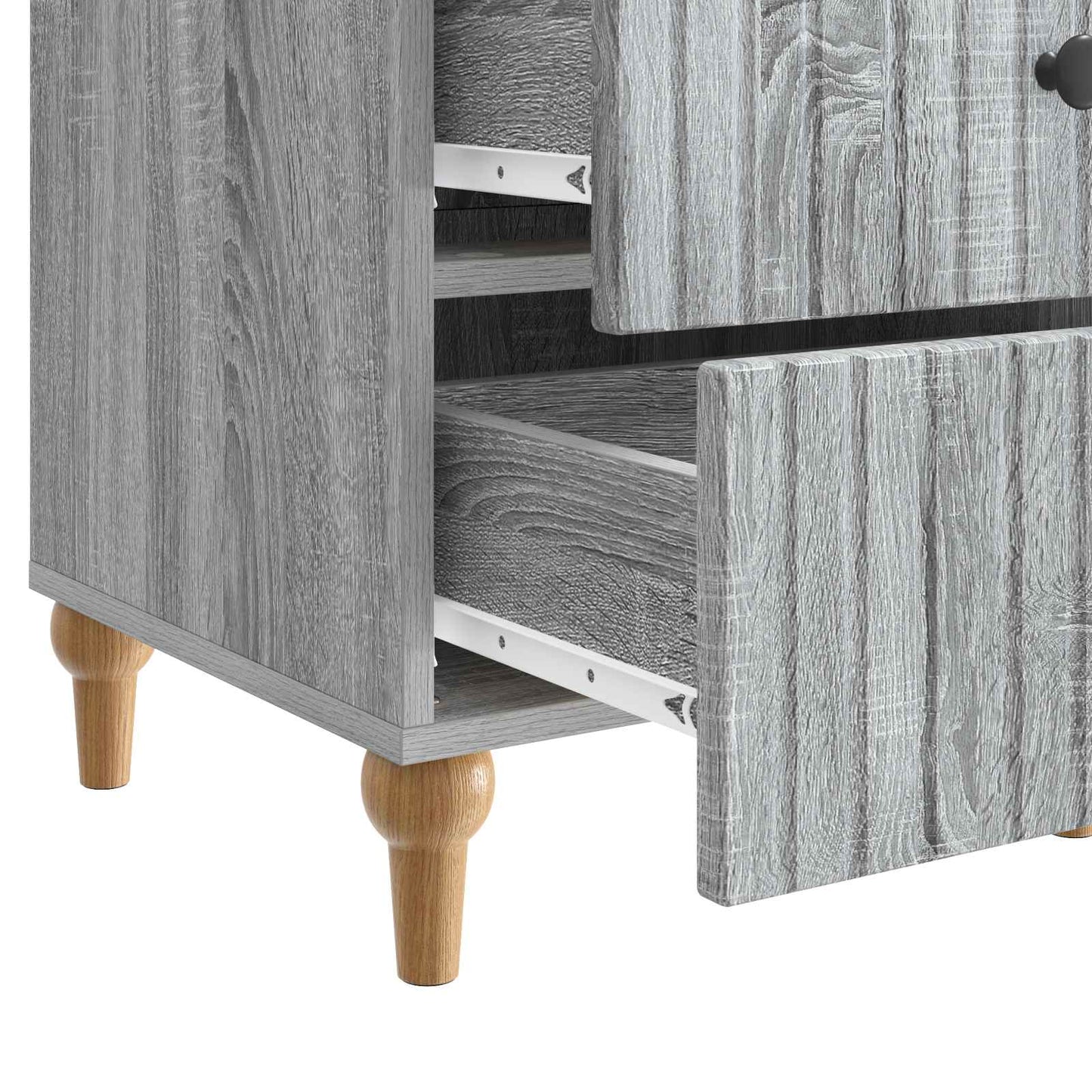vidaXL Bedside Cabinet Grey Sonoma 43x 41 x 66.5 cm Engineered Wood