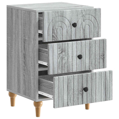vidaXL Bedside Cabinet Grey Sonoma 43x 41 x 66.5 cm Engineered Wood