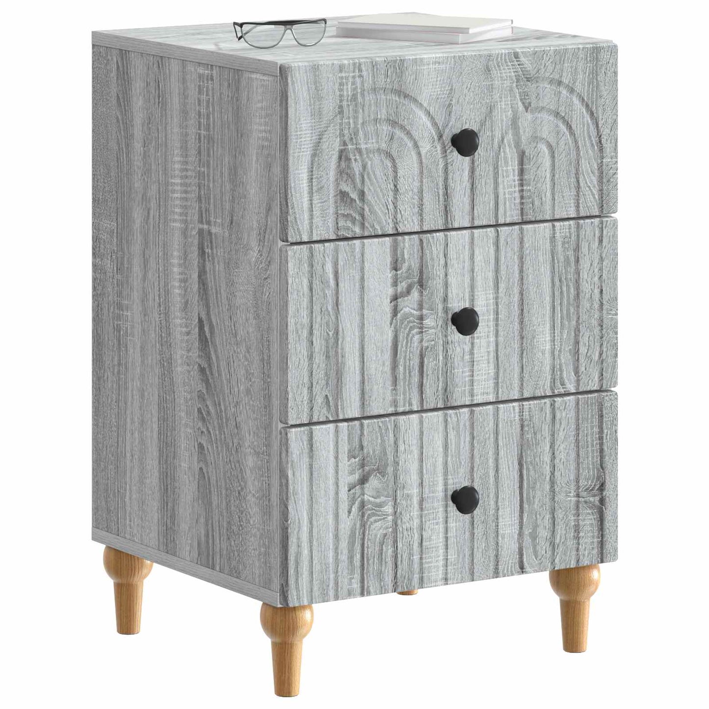 vidaXL Bedside Cabinet Grey Sonoma 43x 41 x 66.5 cm Engineered Wood