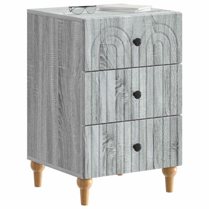 vidaXL Bedside Cabinet Grey Sonoma 43x 41 x 66.5 cm Engineered Wood