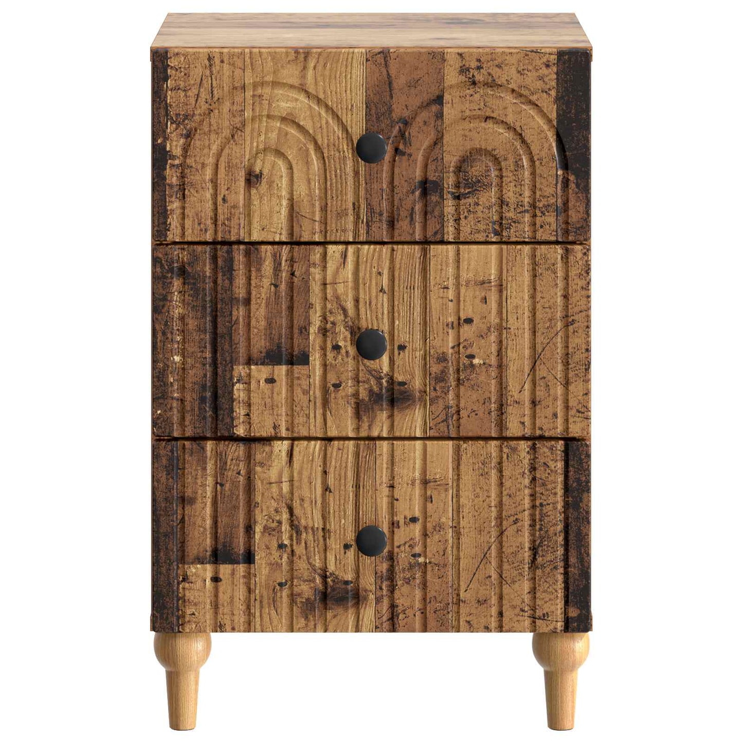 vidaXL Bedside Cabinet Old Wood 43x 41 x 66.5 cm Engineered Wood