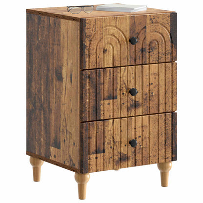 vidaXL Bedside Cabinet Old Wood 43x 41 x 66.5 cm Engineered Wood