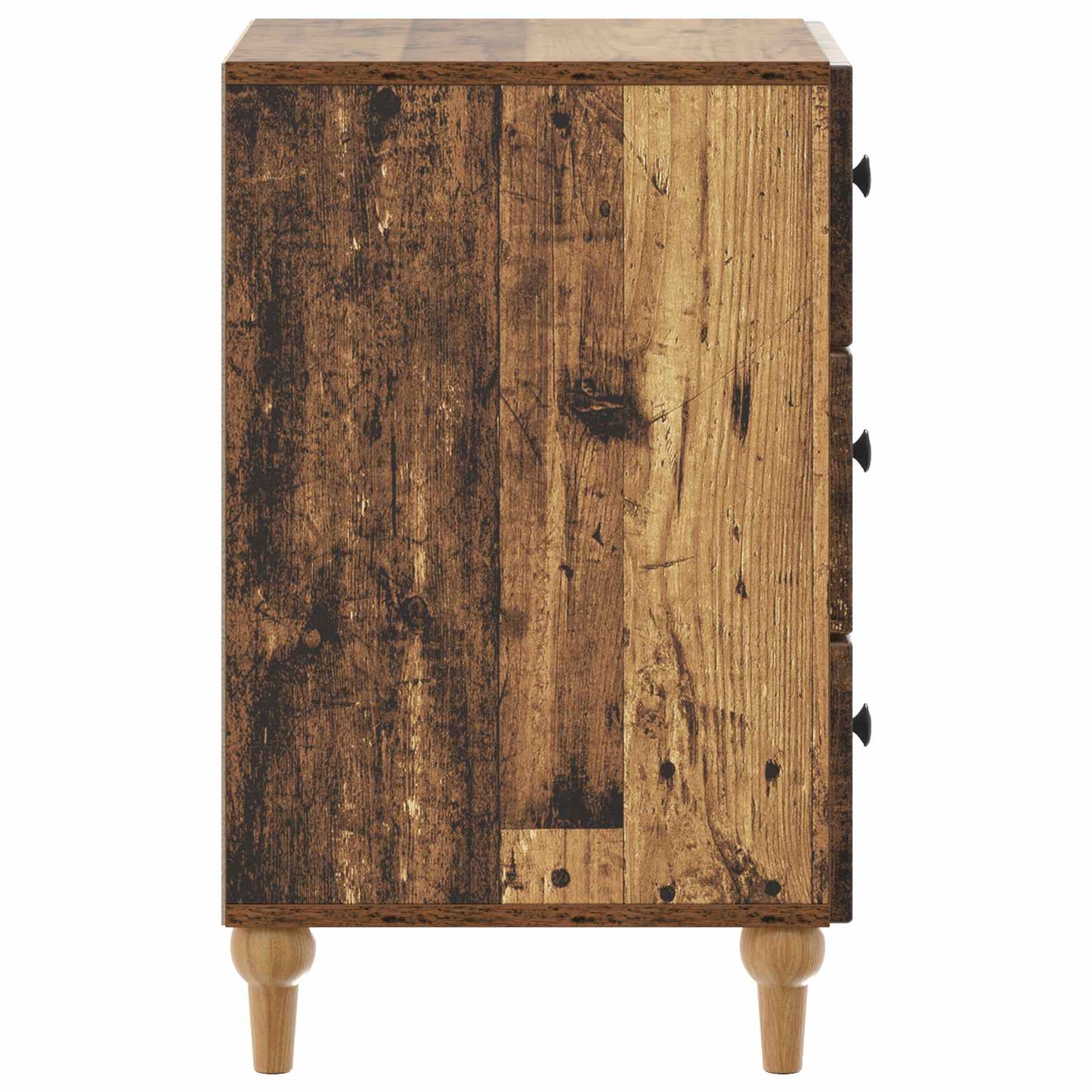 vidaXL Bedside Cabinet Old Wood 43x 41 x 66.5 cm Engineered Wood