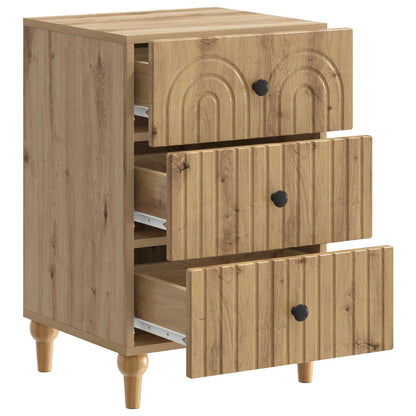 vidaXL Bedside Cabinet Artisan Oak 43x 41 x 66.5 cm Engineered Wood