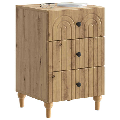 vidaXL Bedside Cabinet Artisan Oak 43x 41 x 66.5 cm Engineered Wood