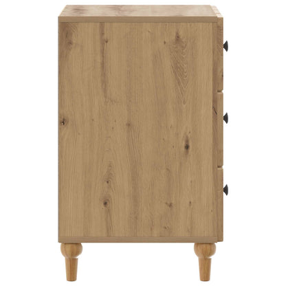 vidaXL Bedside Cabinet Artisan Oak 43x 41 x 66.5 cm Engineered Wood
