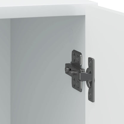 vidaXL Bedside Cabinet White 43 x 34.5 x 50 cm Engineered Wood