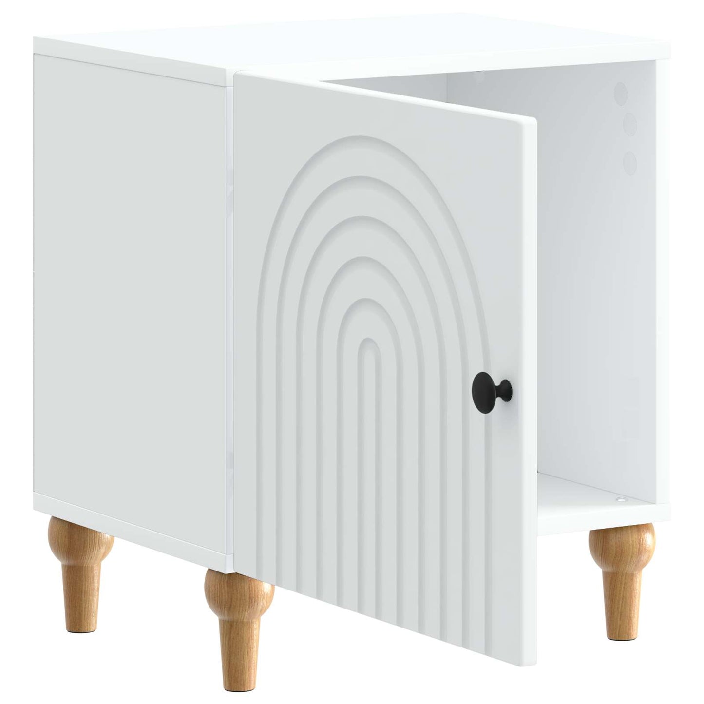 vidaXL Bedside Cabinet White 43 x 34.5 x 50 cm Engineered Wood