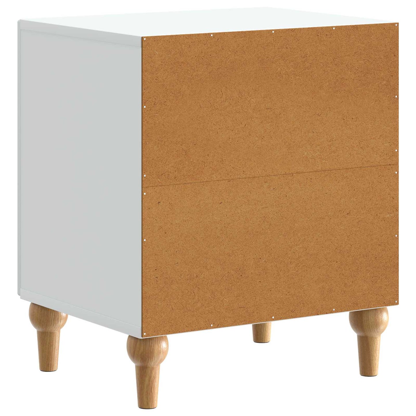 vidaXL Bedside Cabinet White 43 x 34.5 x 50 cm Engineered Wood