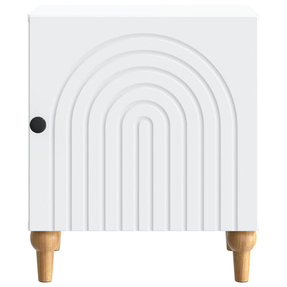 vidaXL Bedside Cabinet White 43 x 34.5 x 50 cm Engineered Wood
