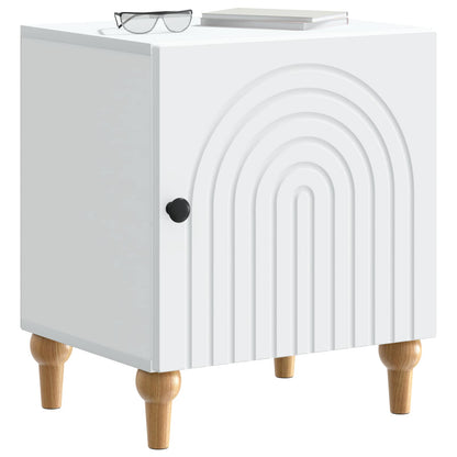 vidaXL Bedside Cabinet White 43 x 34.5 x 50 cm Engineered Wood