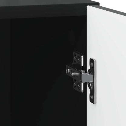 vidaXL Bedside Cabinet 2 pcs Black 43 x 34.5 x 50 cm Engineered Wood