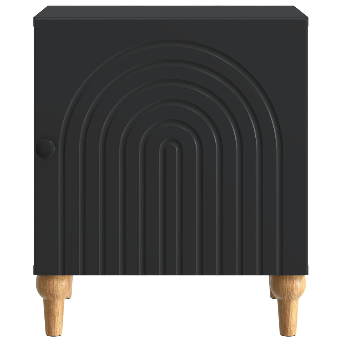 vidaXL Bedside Cabinet 2 pcs Black 43 x 34.5 x 50 cm Engineered Wood