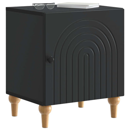 vidaXL Bedside Cabinet 2 pcs Black 43 x 34.5 x 50 cm Engineered Wood