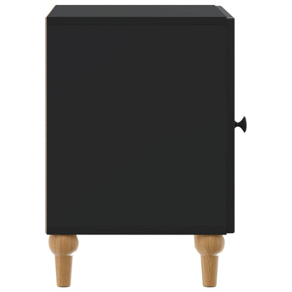 vidaXL Bedside Cabinet 2 pcs Black 43 x 34.5 x 50 cm Engineered Wood