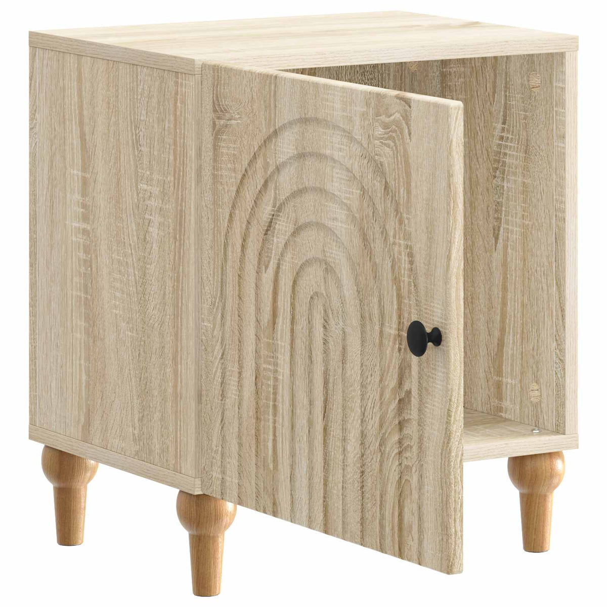 vidaXL Bedside Cabinet Sonoma Oak 43 x 34.5 x 50 cm Engineered Wood