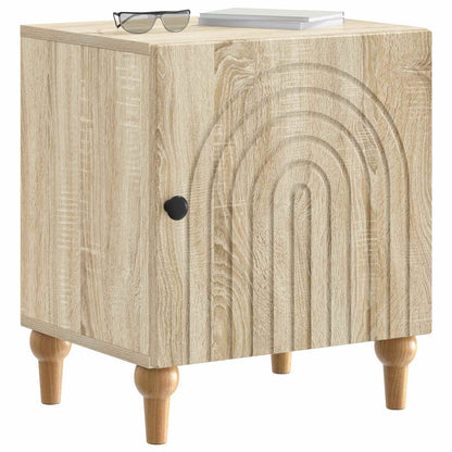 vidaXL Bedside Cabinet Sonoma Oak 43 x 34.5 x 50 cm Engineered Wood